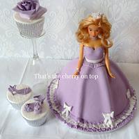 lavender doll cake 
