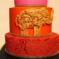 INDIAN  WEDDING  CAKE