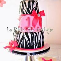 Pretty in Pink Zebra Cake