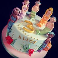 Bubble Guppie birthday cake