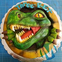 Pop out Dino cake