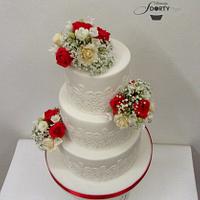 Wedding cake romantic
