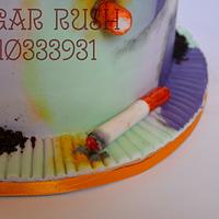 Smoking cake 
