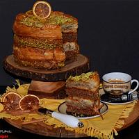 Baklava cake