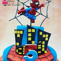 Spiderman birthday cake 