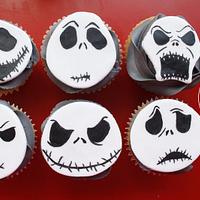 Jack Skellington cupcakes