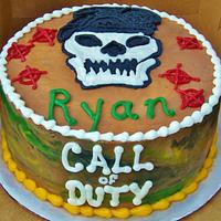 Call of Duty buttercream cake