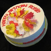 Luau Inspired Birthday Cake