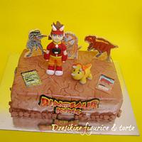 Dinosaur king cake