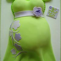 Gender Surprise  Belly Cake