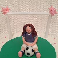 Our young girl footballer