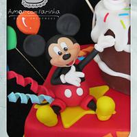 Mickey and Pluto on the party...