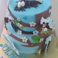 Owl Cake Cookies and Cupcakes 
