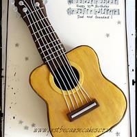 An Acoustic Guitar Cake