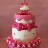 Girls 1st Birthday Cake