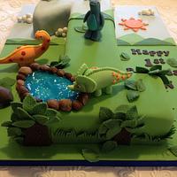 Number 1 Dinosaur cake