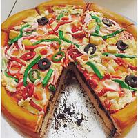 Pizza theme cake 