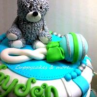 Bear & Rattle theme cake