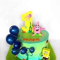 SpongeBob and soap bubbles