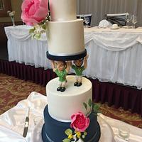 Rugby wedding cake