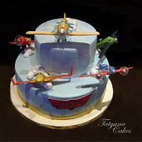 "Planes" cake