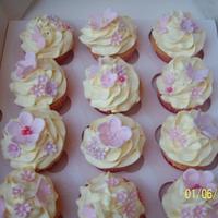 Christening cupcakes