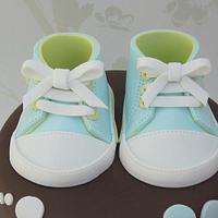 Christening Cake with trainers
