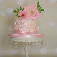 Engagement 💍 pink cake 
