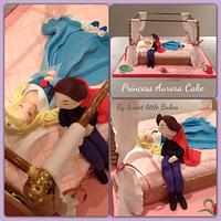 Sleeping Beauty 4 poster bed cake