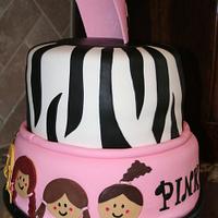 Soccer zebra cake