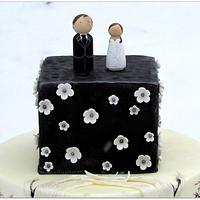 Two Become One Wedding Cake