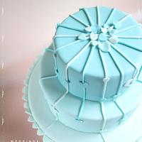 Rain Hearts Romantic Cake