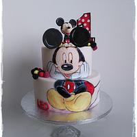 Hand painted Mickey Mouse