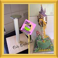 3D Rapunzel Tower cake
