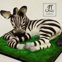 Carved Cake Baby Zebra