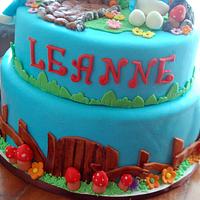 Smurfs themed Cake