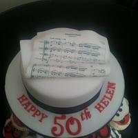 musical cake & cupcakes