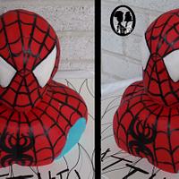 Spiderman 3D Bust cake