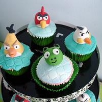 Angry birds-cupcakes