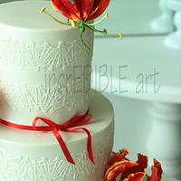 "Flame of Eternal Love"- Wedding Cake