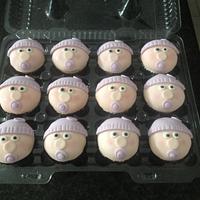 Baby face cupcakes