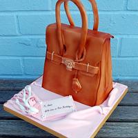 Hermes Birkin Style Handbag Cake...