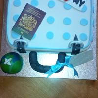 Suitcase Traveling cake