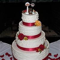 Bride and Groom Pez Wedding Cake