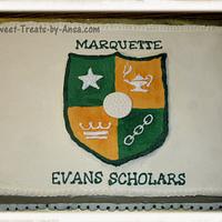 Marquette Evans Scholar 1/2 sheet cake