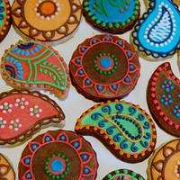 Hindu wedding themed cookies