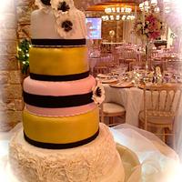 Gatsby Themed Wedding Cake.... by Donna's Sweets & Events Greece