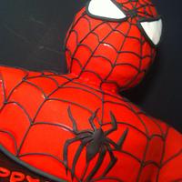 3D Spiderman Bust Cake