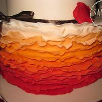 Ruffle cake