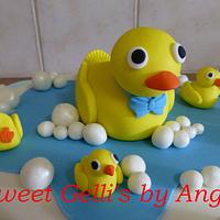 Baby Shower Duck Themed Cake